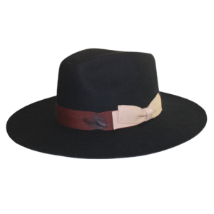 black fedora hat